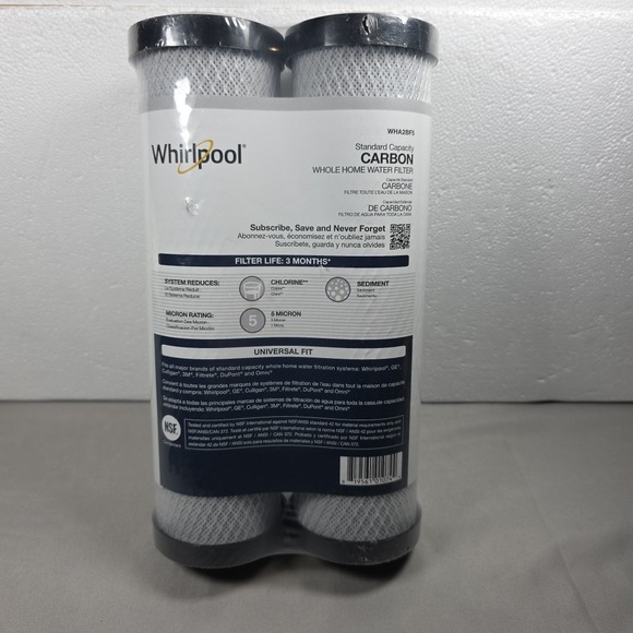 Whirlpool Other - Whirlpool Standard Capacity Carbon Whole Home Water Filter - 2 Pack - WHA2BF5